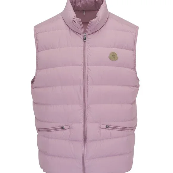 Moncler | Jackets & Coats | Moncler Matte Pink Down Vest Size 4